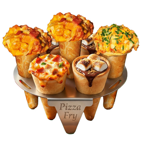 PizzaFry7 Large and Mini Pizza Cone Baking and Serving Tray